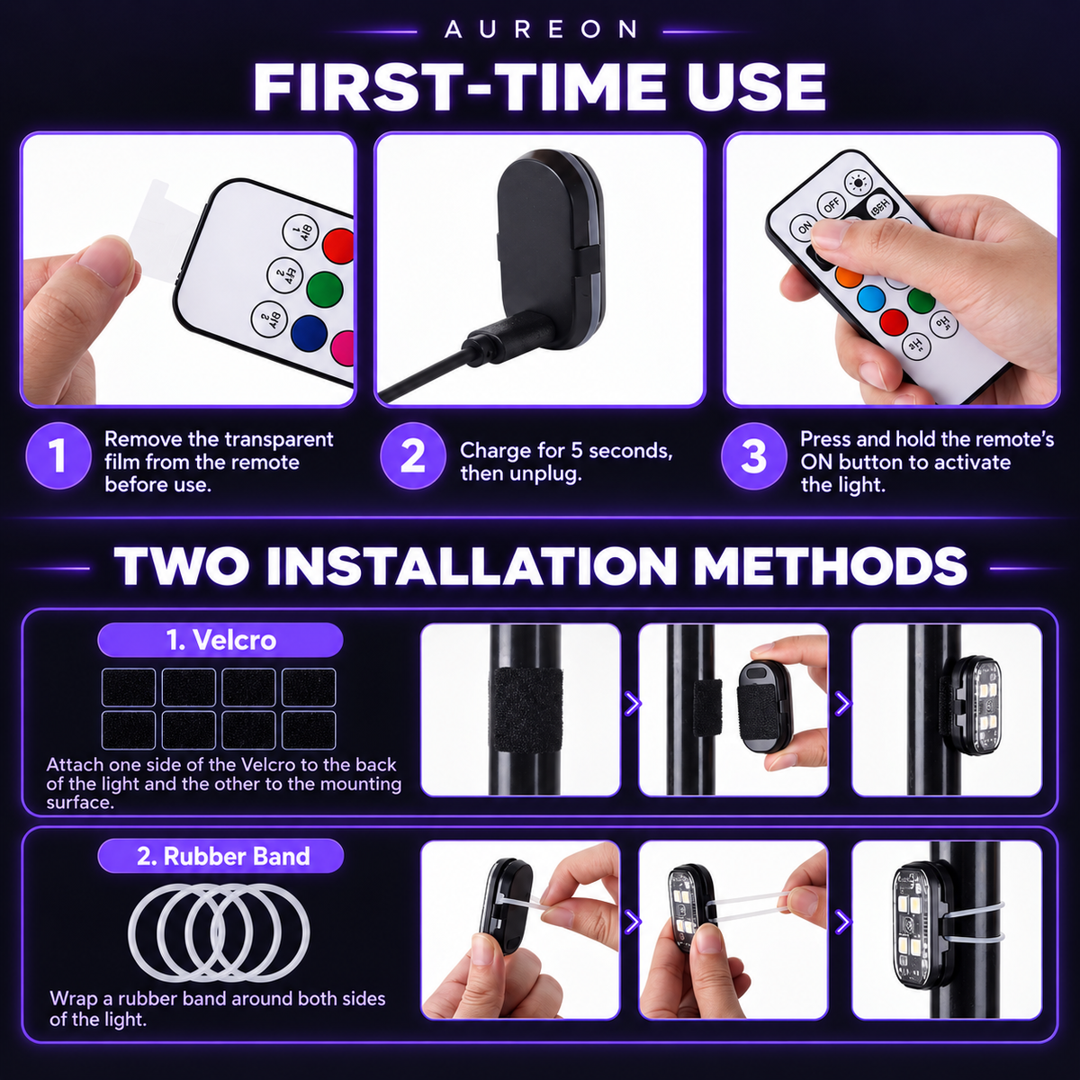 Wireless Lights with Remote