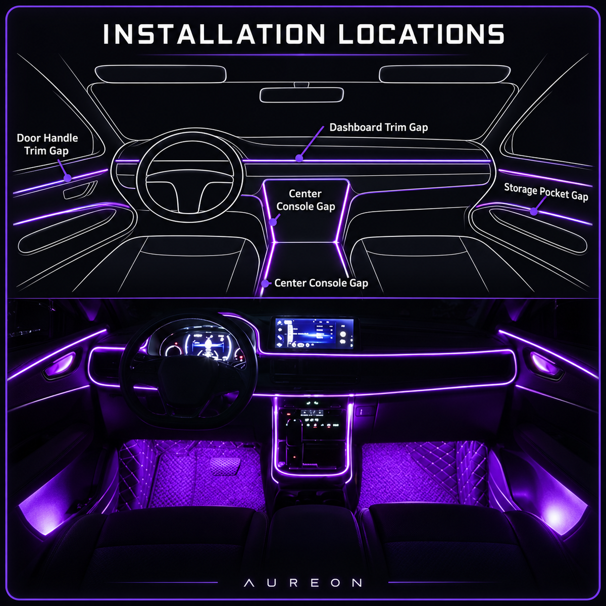Ambient RGB Interior Light Kit