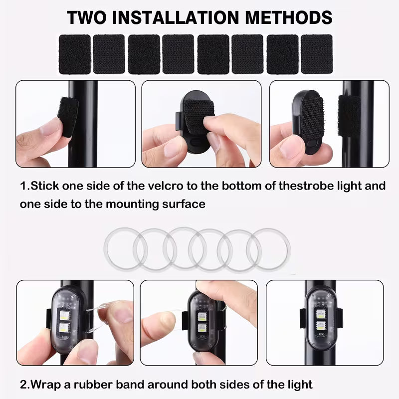 Aureon 4-Pack Wireless LED Interior Lights with Remote